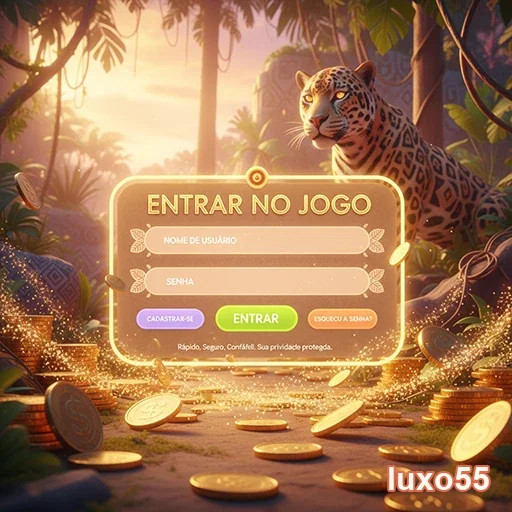 luxo55 exibe tela de login para acesso seguro e VIP.