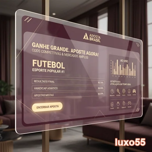Tela de apostas do luxo55 com odds para futebol ao vivo.