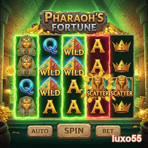 Jogo Pharaoh's Fortune disponível na plataforma luxo55.